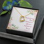Forever Love Necklace with Bible Verse Card - Romans 12:12