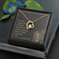 Forever Love Necklace with Bible Verse Card - Romans 6:23