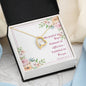 Forever Love Necklace with Bible Verse Card - Romans 12:12
