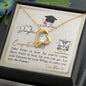 To My Daughter - Forever Love Necklace with Graduation Message Card & QR code for E-Card