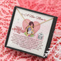 To A New Mom - Forever Love Necklace with Happy 1st Mother's Day Message Card & QR code for E-Card