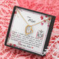 Dear Mom - Forever Love Necklace with Message Card & QR code for E-Card