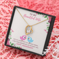 To My Wife - Forever Love Necklace with Anniversary Message Card - Loving Family