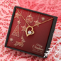 Forever Love Necklace with Christmas Card - Red