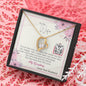 To My Wife - Forever Love Necklace with Message Card & QR code for E-Card