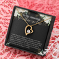 Daughter To Mother In Law - Forever Love Necklace with Message Card