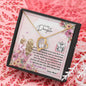 To My Daughter - Forever Love Necklace with Message Card with QR code for E-Card