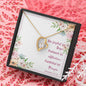 Forever Love Necklace with Bible Verse Card - Romans 12:12