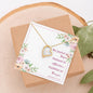 Forever Love Necklace with Bible Verse Card - Romans 12:12