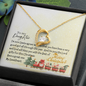 To My Daughter - Forever Love Necklace with Christmas Message Card - Santa