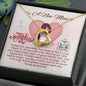 To A New Mom - Forever Love Necklace with Happy 1st Mother's Day Message Card & QR code for E-Card