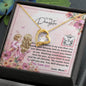 To My Daughter - Forever Love Necklace with Message Card with QR code for E-Card