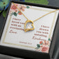 Forever Love Necklaces with A Bible Verse Card - Jeremiah 31:3
