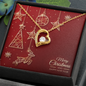 Forever Love Necklace with Christmas Card - Red