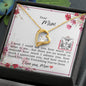Dear Mom - Forever Love Necklace with Message Card & QR code for E-Card