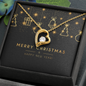 Forever Love Necklace with Christmas Card - Black