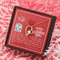 To My Wife - Forever Love Necklace with V-day Message Card & QR code for E-Card