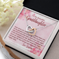To My Granddaughter - Interlocking Hearts Necklace with Message Card