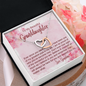 To My Granddaughter - Interlocking Hearts Necklace with Message Card