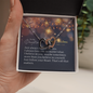 To My Daughter - Interlocking Hearts Necklace with Christmas Message Card