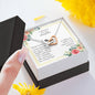 A Prayer for My Daughter - interlocking Hearts Necklaces with Card