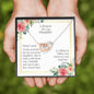 A Prayer for My Daughter - interlocking Hearts Necklaces with Card