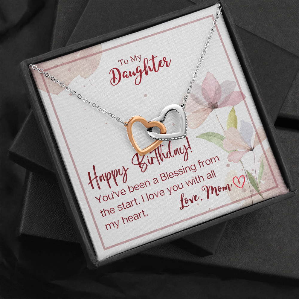 Cubic Zirconia Heart, Happy Birthday Single Mom Message Card