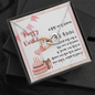 To My Friend - Interlocking Hearts Necklace with Happy Birthday Message Card In KOREAN