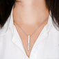 Engraved 4 Sided Stick Necklace with Christmas Card - Red
