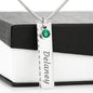Birthstone Name Necklace with Bible Verse Card - Song of Solomon 4:7