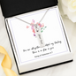 Birthstone Name Necklace with Bible Verse Card - Song of Solomon 4:7