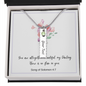 Birthstone Name Necklace with Bible Verse Card - Song of Solomon 4:7