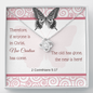 Love Knot Necklace with A Bible Verse Card - 2 Corinthians 5:17