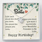 To Bestie - Love Knot Necklace with Birthday Message Card
