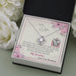 To My Wife - Love Knot Necklace with Message Card & QR code for E-Card