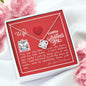 To My Wife - Love Knot Necklace with V-day Message Card & QR code for E-Card