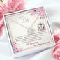 To My Wife - Love Knot Necklace with Message Card & QR code for E-Card