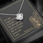 Love Knot Necklace with Bible Verse Card - Romans 6:23