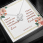 Love Knot Necklaces with A Bible Verse Card - Jeremiah 31:3