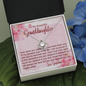 To My Granddaughter - Love Knot Necklace with Message Card