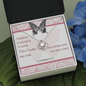 Love Knot Necklace with A Bible Verse Card - 2 Corinthians 5:17