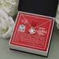 To My Wife - Love Knot Necklace with V-day Message Card & QR code for E-Card