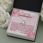 To My Granddaughter - Love Knot Necklace with Message Card