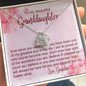To My Granddaughter - Love Knot Necklace with Message Card