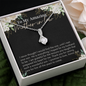 Daughter To Mother In Law - Alluring Beauty Necklace with Message Card