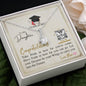 To My Daughter - Alluring Beauty Necklace with Graduation Message Card & QR code for E-Card