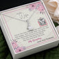 To My Wife - Alluring Beauty Necklace with Message Card & QR code for E-Card