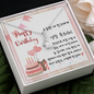 To My Friend - Alluring Beauty Necklace with Happy Birthday Message Card in KOREAN