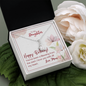 To My Daughter - Alluring Beauty Necklace with Birthday Message Card