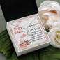 To My Friend - Alluring Beauty Necklace with Happy Birthday Message Card in KOREAN